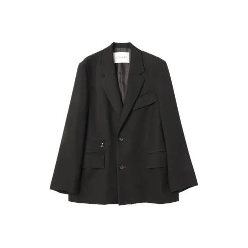 CULLNI FW25 Двойной ткань саржа карман на молнии Tailored куртка Куртки Пальто Унисекс