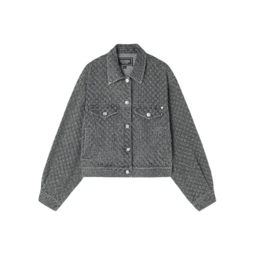 GUESS Серый Женские Джинсовые Куртки
