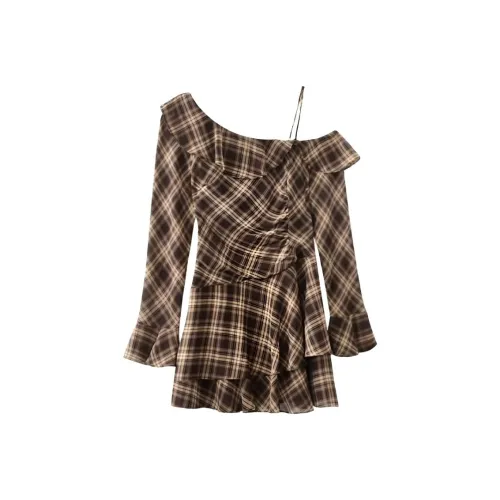 SECFLY OFFICIAL Длинное платье с длинными рукавами женское