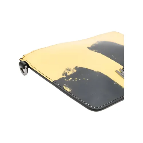 MOSCHINO Телячья кожа Кошелек Клатч Мужской Черный