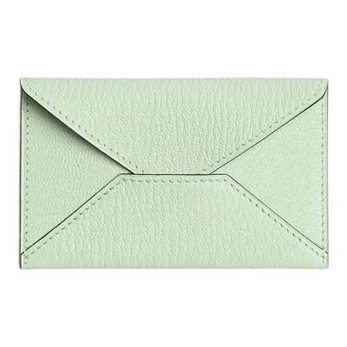 HERMES Chevre Mysore Шевро Конверт Сумка Клатч Маленький Женский 0S Vert Fizz Пузырьковый Зеленый