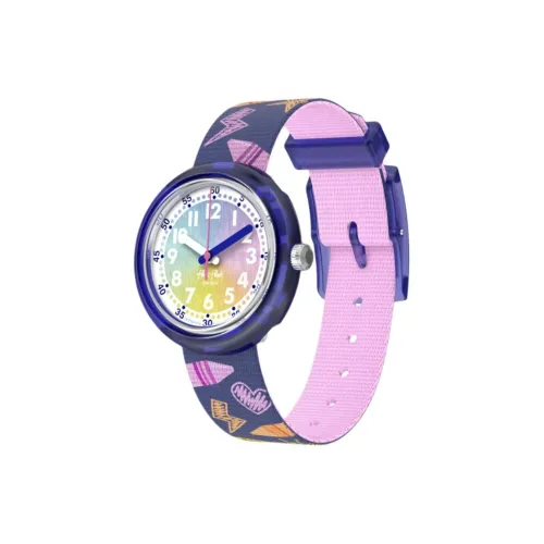 SWATCH Flik Flak Feifei Series Кварцевый механизм Детские часы 31,85*30,6 мм Многоцветный циферблат часов