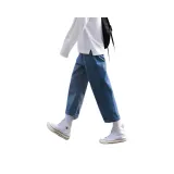 Широкие брюки, темно-синий