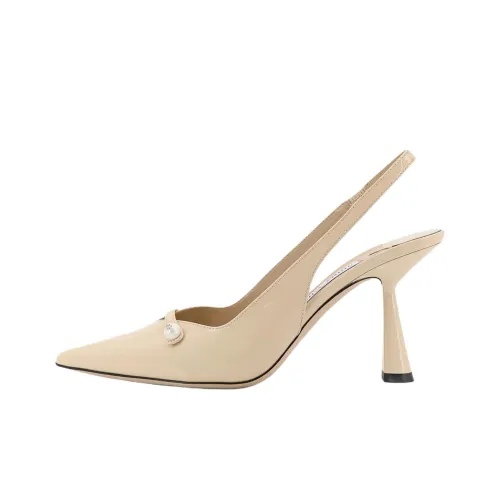Jimmy Choo Amita Узкий каблук Высокие каблуки 8,5 см Женские Бежевый