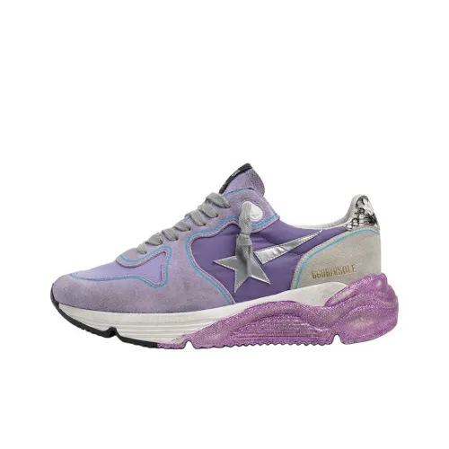 Golden Goose Running Sole Низкие кеды Athletic Обувь Женские Фиолетовые Потертый Позиционирование стиля
