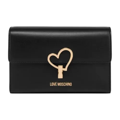 LOVE MOSCHINO Полиуретан Сумка через плечо Женская Черная