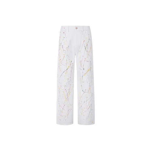 HARSIINCN H25AMNK434 Белый Унисекс Джинсы