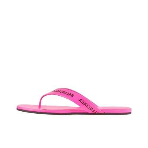 Balenciaga Круглые Шлепанцы Женские Розовые