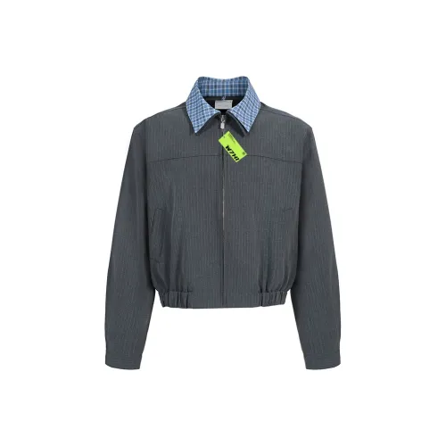 W7H1 Серый Унисекс Куртки