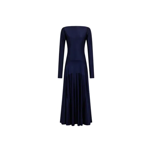 Paco Rabanne Длинное платье с длинными рукавами женское