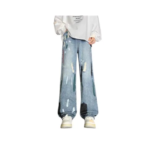 NRXX Blue Unisex Jeans NRXX Синий Унисекс Джинсы