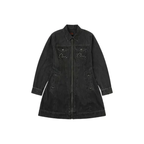 EVISU Длинное платье с длинными рукавами женское