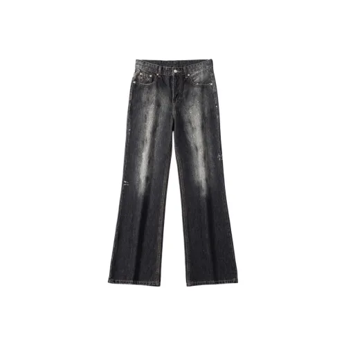 CHOCOOLATE Светло-угольно-серый унисекс джинсы