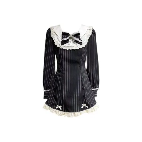 MA JOURNEE Длинное платье с длинными рукавами женское