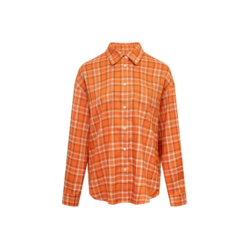 Ariseism Длинный рукав клетчатая рубашка женские AUTUMN свободный крой топ женский