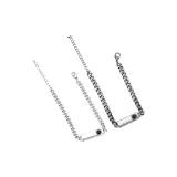 Серебристый + Черный, 2 штуки