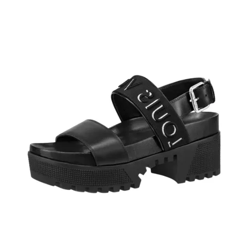 LOUIS VUITTON Laureate One Strap Sandals Women's Black LOUIS VUITTON Laureate One Ремень Сандалии Женские Черные