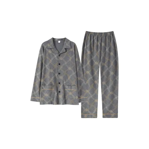 FENTENGCARE Серый Мужской Пижамный Комплект