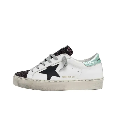 Golden Goose Hi Star Стильные Скейтбординги Женские Белые С эффектом состаривания Позиционирование стиля