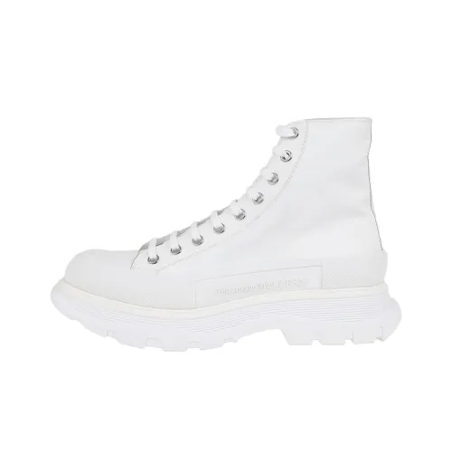 Alexander McQueen Tread Slick Короткий Martin Boot Мужской Белый