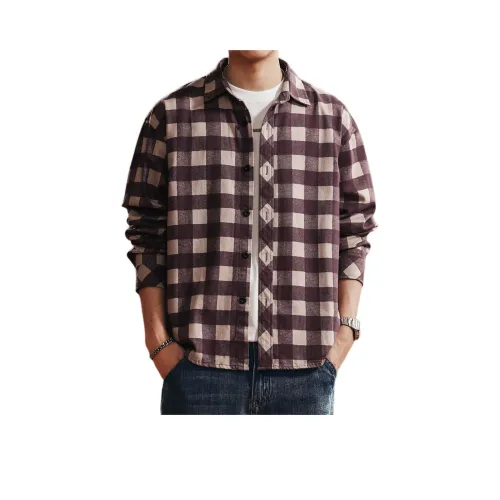 GELANLU Фиолетовый Унисекс Рубашки