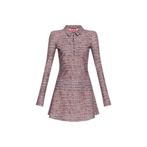 DIESEL Длинное платье с длинными рукавами женское