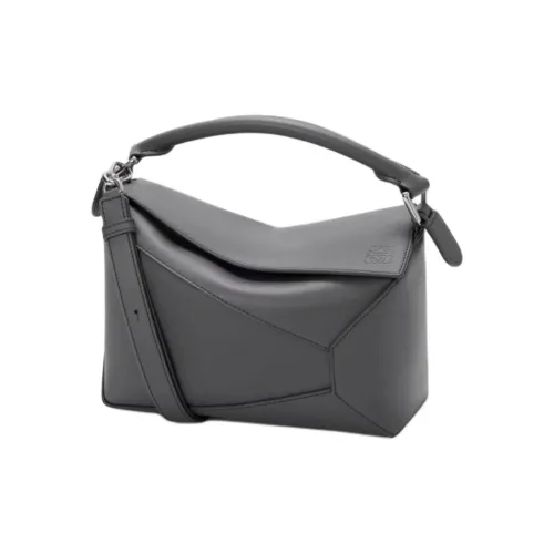 LOEWE Телячья кожа Сумка Маленькая Женская Темно-серая