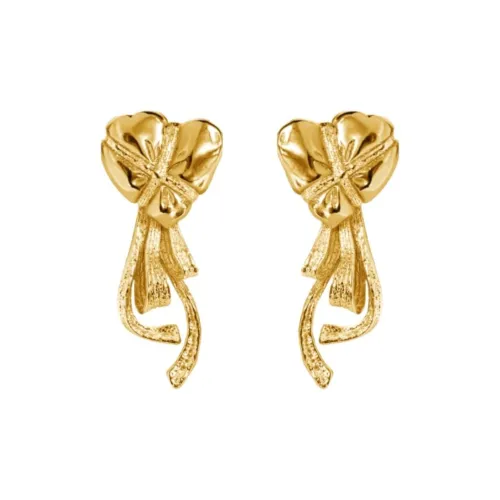 VARYVASE Серьги-гвоздики из стерлингового серебра 925 пробы с покрытием из 18-каратного золота женские