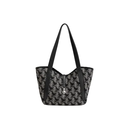 LOSEA Хлопок Сумка через плечо Женская Черная