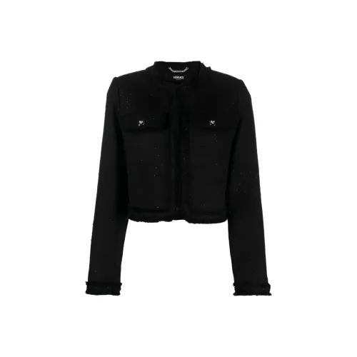 VERSACE FW23 Куртки и Пальто Женские Черные