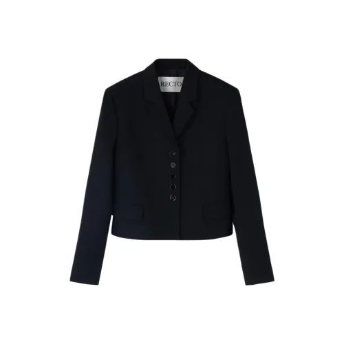 RECTO FW25 Пуговица Детали Короткий Куртка Куртки Пальто Женские