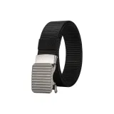 Белый замок, черный ремешок, маленький квадратный, матовый