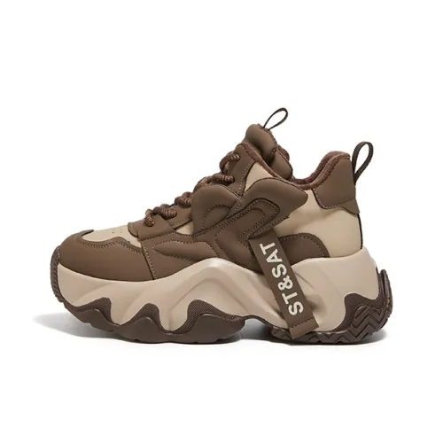 ST SAT противоскользящие высокие топовые кроссовки с толстой подошвой женские