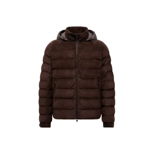 Moncler Arneb Series Arneb С капюшоном Замша Короткий Пуховик Пуховик Мужской