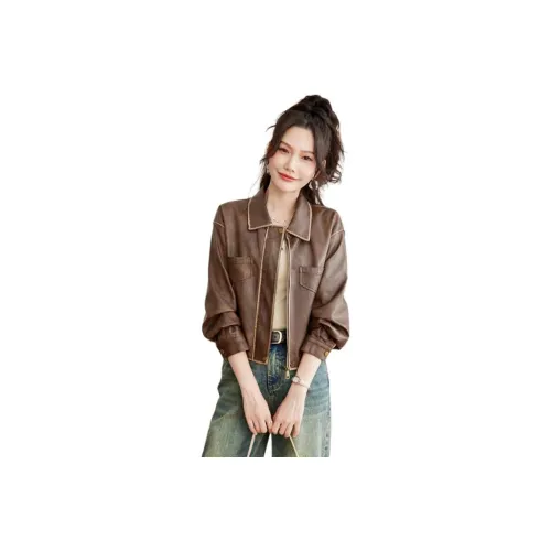 TERRE BLEUE Кожа Куртка Женская