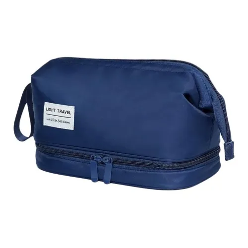 Luo Youte Double Layer Стальная проволока Premium Водонепроницаемый Путешествие Встроенная память Макияж Сумка для туалетных принадлежностей Портативный