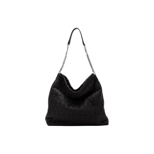 HONGU Ткань Тоут Сумка Плечевая Сумка Женская Темно-Черная