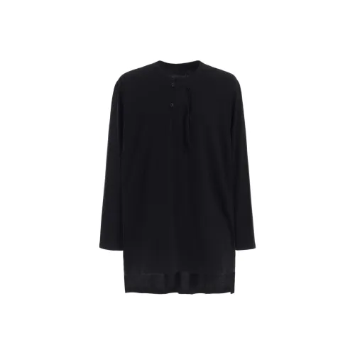 Yohji Yamamoto S'YTE FW25 30 Хлопок Джерси Henley Шея T Рубашка T Рубашка Унисекс