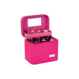 808 Однополосный Вышитый Клетка Розовый Красный