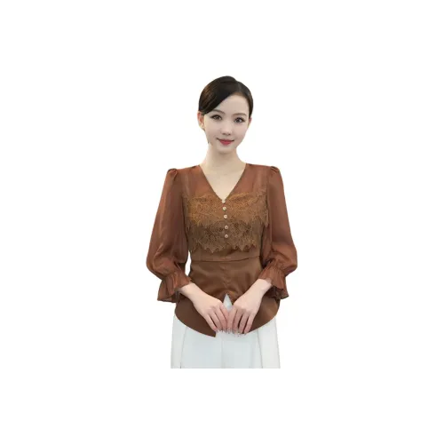 Tang Xi Кофе Женские Рубашки