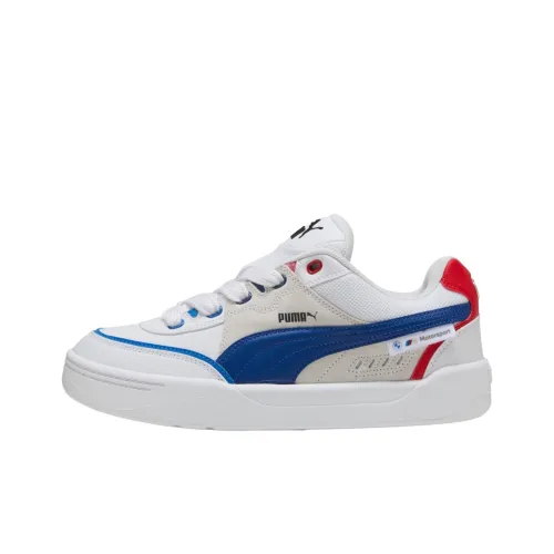 BMW X PUMA Park Sk8 Дышащая Поддерживающие Скейтбординг Кроссовки Унисекс Белый