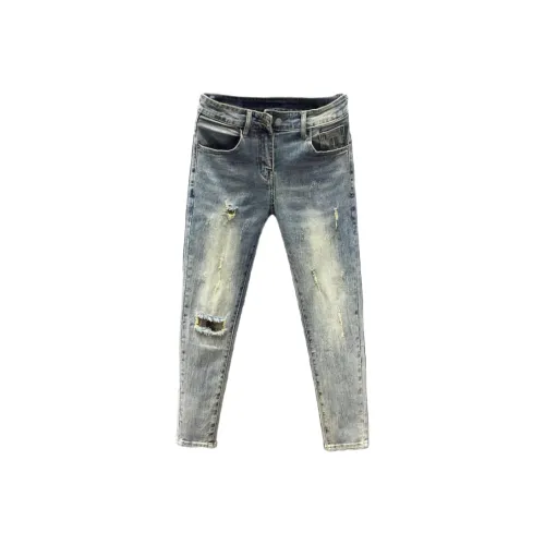 Zomuros Blue Unisex Jeans Зомурос Синий Унисекс Джинсы
