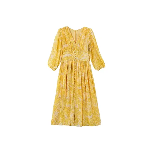 Incolore Длинное платье с длинными рукавами женское