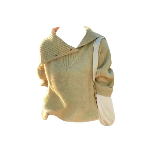 KKX Желтый Женский Трикотаж