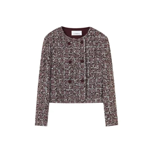 LANCY Виноградный фиолетовый Красный Женские Короткие пальто