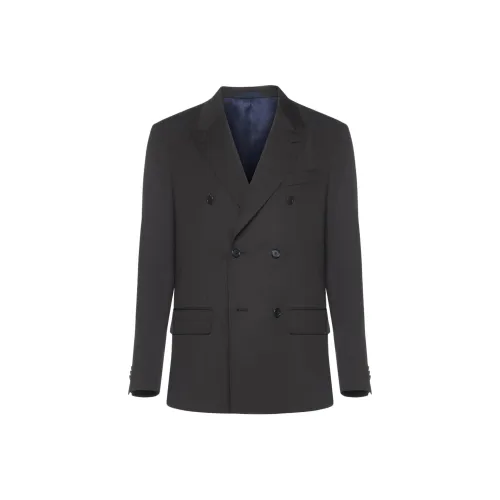 Caruso Темно-коричневый Мужской Деловой костюм