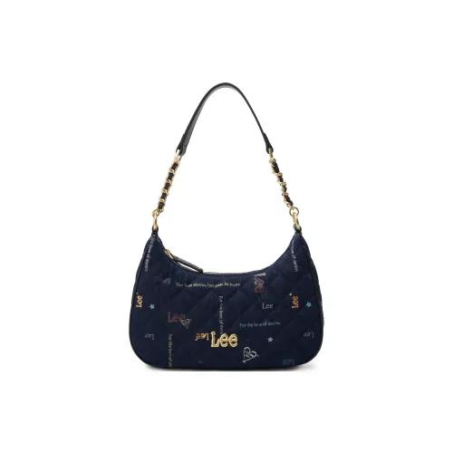Lee ПУ (полиуретан) Подмышечный Сумка на плечо Стандартная Женская Синий Черный Светло-Синий