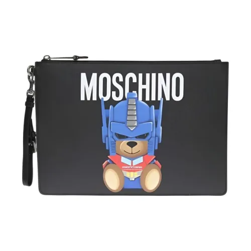 MOSCHINO Клатч из искусственной кожи женский черный