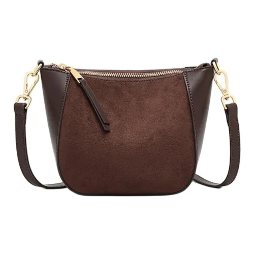 OUBOTE Сумка через плечо из синтетической кожи женская кофейного цвета