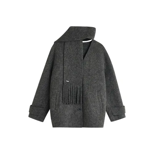 Inman Athens Серый Женский Пальто